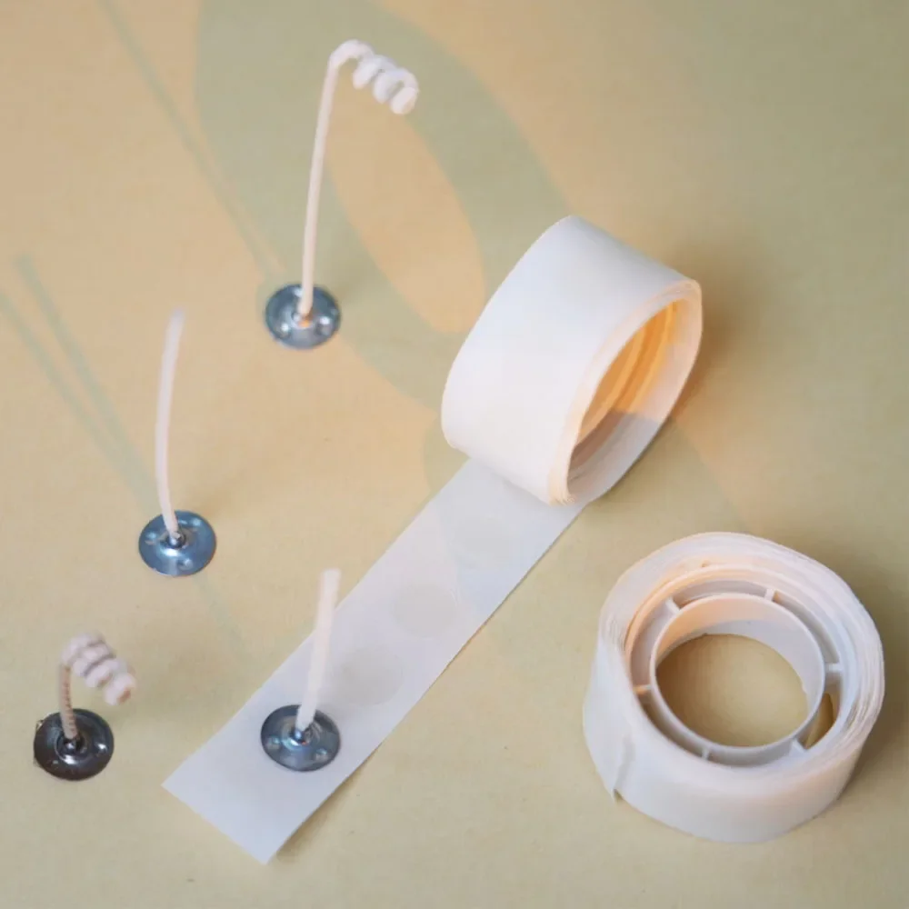 Candle Making Kits - 100 Dots/Roll Candle Wick Stickers 10mm