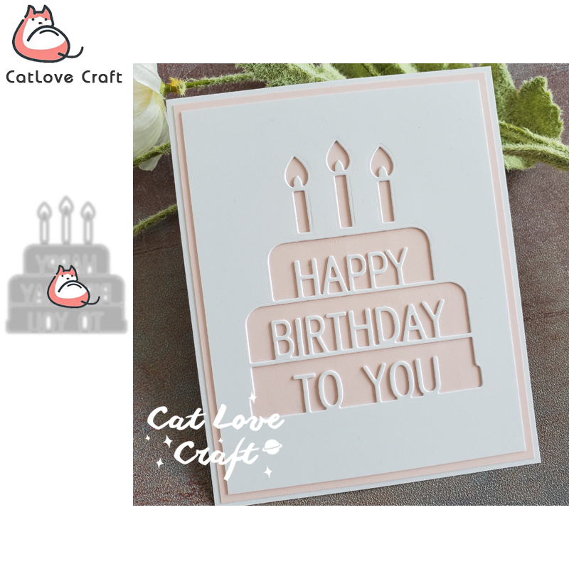Candle Making Tutorial - Catlove Birthday Cake Metal Cutting Dies