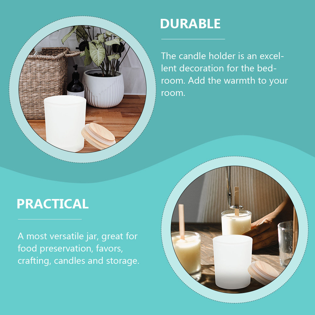 Thick Glass Making Jar with Ru - Candle Making Jars With Lids review and price