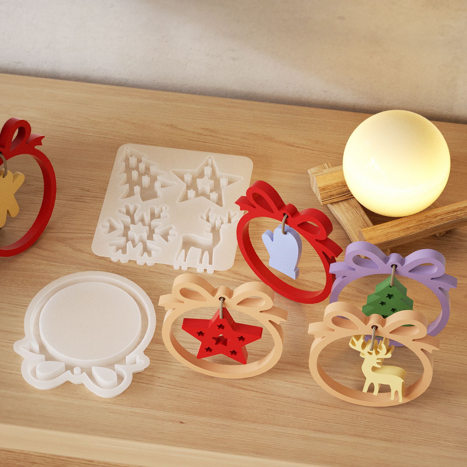 1/3 piece Christmas resin sili - Candle Making Tutorial review and price