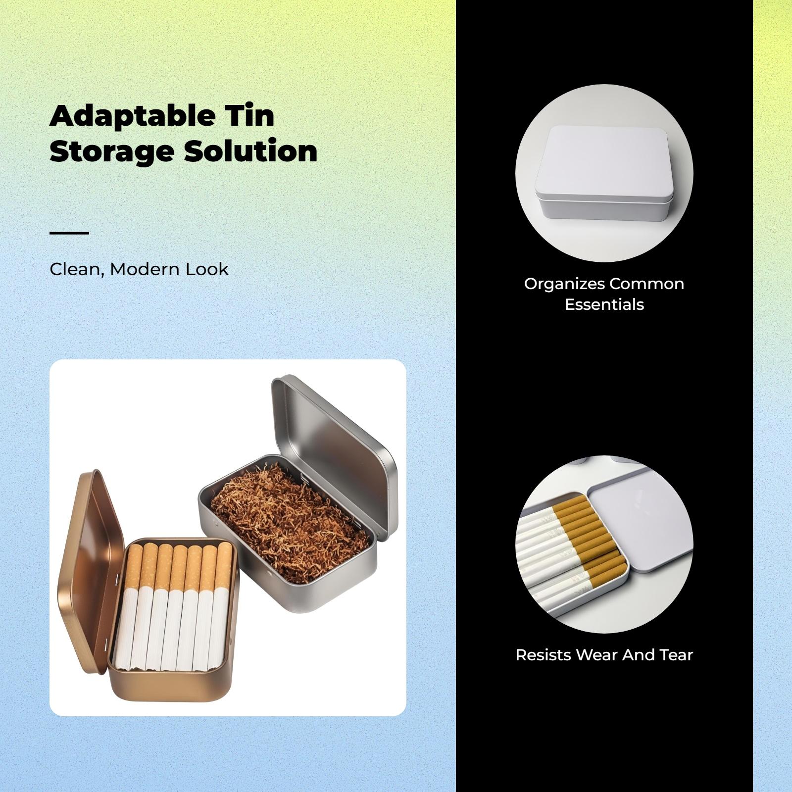 Cream Tin Metal Storage Box Se - Tin Container Lid review and price
