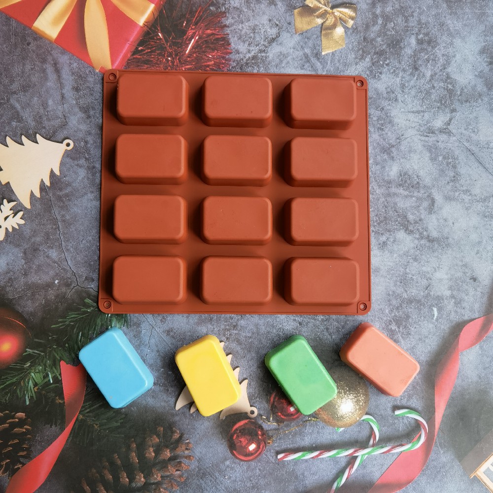 12 Cavity Square Silicone Soap - Candle Making Tutorial review and price